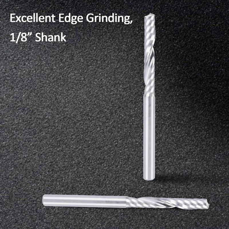 20 Pack CNC Router Bits 1/8 Inch Spiral Upcut Router