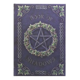 Nemesis Now Embossed Book of Shadows Ivy 17cm, Coated, Wood Free Paper, Blue