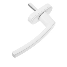 DOITOOL Aluminum Alloy Casement Window Handle Casement Window Handles Locks Window Handle for UPVC Windows, Key Locking, White Finish (L Handle)