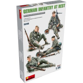 Mini Art MA35266 1/35 German Army Infantry Rest 4 Pieces Plastic Model