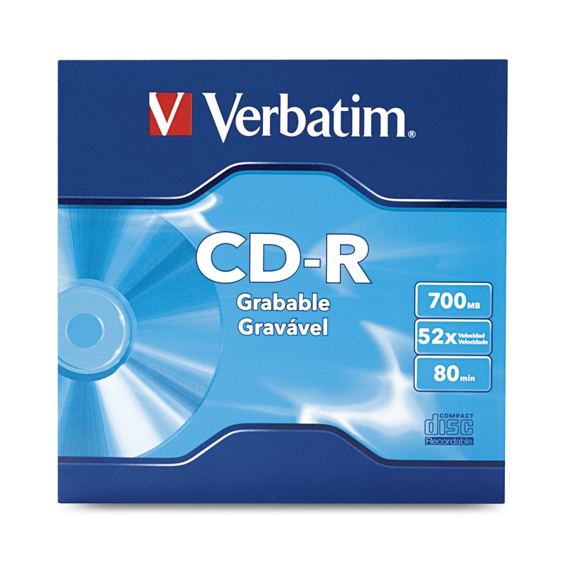 Verbatim 96298 CD-R 80Min/700MB, 52X, 1 Unidad