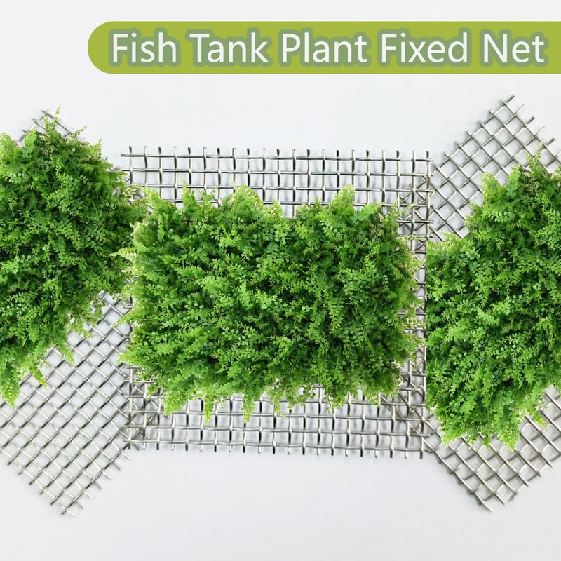 10 PCS Aquarium Moss Mesh, 304 Stainless Steel, 8 *