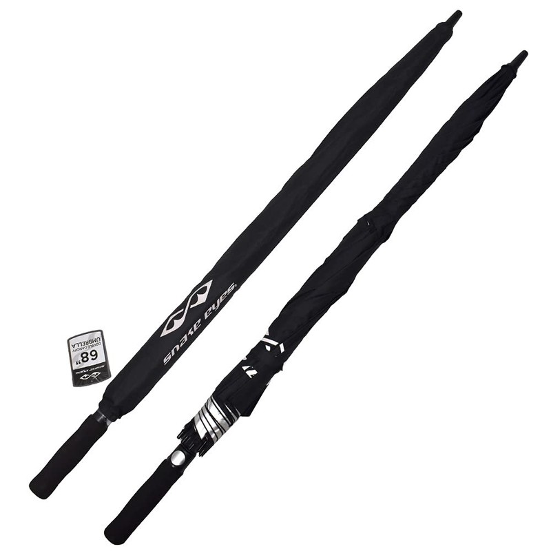 Snake Eyes Golf 68" Double Canopy Umbrella Black
