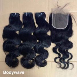 Unprocessed Raw Vietnamese Burmese Human Hair Bundles Full Cuticle Aligned Double Wefts Raw Hair Vendor 100% Human Haircolor: Body wave 1, Stretched Length: 10 Inches