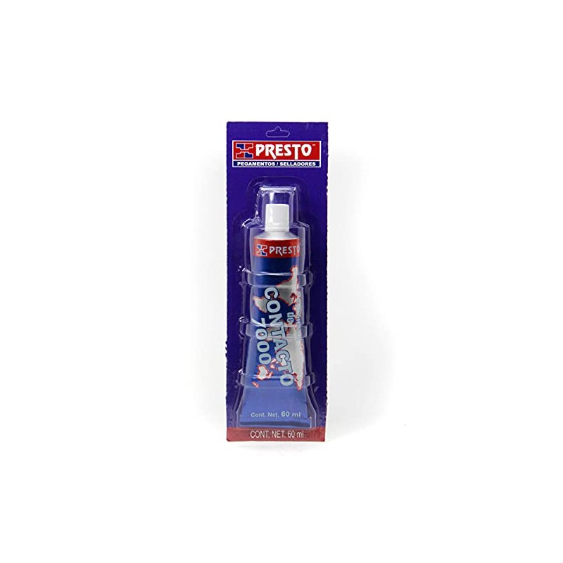 Pegamento Contacto 7000 Presto Amarillo Uso General (60 ML)