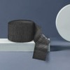 Black and Gold Crepe Paper Streamers (2 Rolls Each Color)