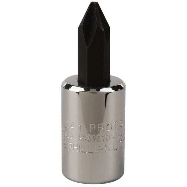 Proto J5241 Screwdriver Bit Socket, 3/8" Drive, #2 Point Size