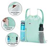 WANDF Drawstring Backpack with Shoulder Pad Sports Gym Backpack with