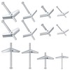 Pack of 34 Tilting Dowels, M3 M5 M6 Self-Drilling Plasterboard