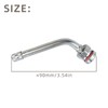10 Pcs TR545D Truck Tire Valve Stems, 60 Degree Bend