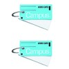[Set of 2] Kokuyo Campus Word Cards, Card Ring Bound, Medium, 85 Cards, Blue, Tan-101B