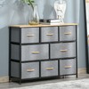 HOMCOM 8-Drawer Dresser, 3-Tier Fabric Chest of Drawers, Storage Tower