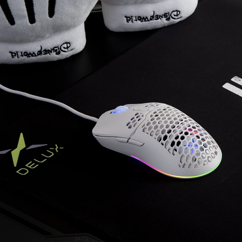 DELUX M700BU PMW3389 Gaming Mouse, Engineering, USB Wired, 2.4 oz