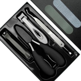 Comwiz Thick Toenail Clippers 7-Piece Set Thickened Toenail Nail Clippers Set, 1 Piece, Silver Black / 컴위즈 두꺼운 발톱깎이 7종세트 두꺼워진 발톱 손톱깎이 세트, 1개, 실버블랙