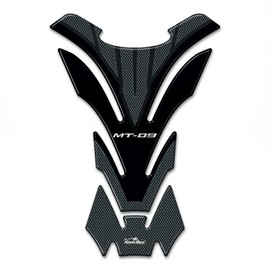 Resin Bike Motorcycle 3D Stickers Compatible with Yamaha MT-09 2017 2020. Tank Protector Protection from Bumps and Scratches. Resin Stickers - Carbon Fiber Effect - Gadget Moto