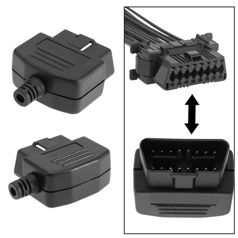 Be In Your Mind 2Pcs OBD2 16 PIN Male Connector