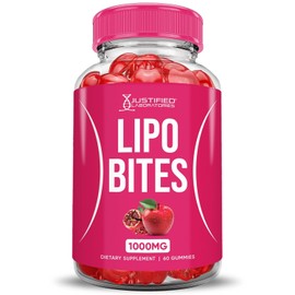 Justified Laboratories Lipo Bites ACV Gummies 1000MG Apple Cider Vinegar 600 Gummys