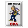 Lustiges Opa-Werden Schild | Geschenk für werdende Großväter | Humorvolles