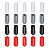 Rebower 100 Pack Screw Thread Protector Cover Rubber End Caps,