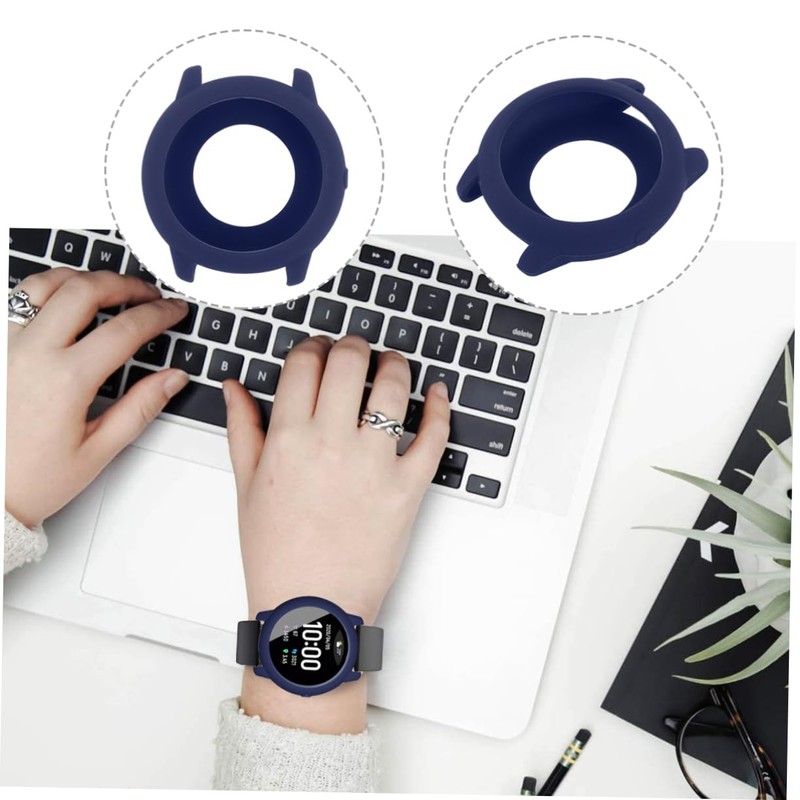 jojofuny 2pcs Watch Case Multi Protective Cover for Solar Smartwatch