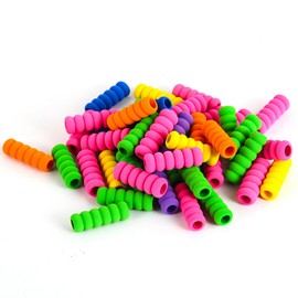 klahh 50 Pcs Foam Soft Pencil Grips Easy Grip Pencils for Kids Handwriting without Tears 6 Colors Comfort Pencil Holder Suitable for Students,Adults