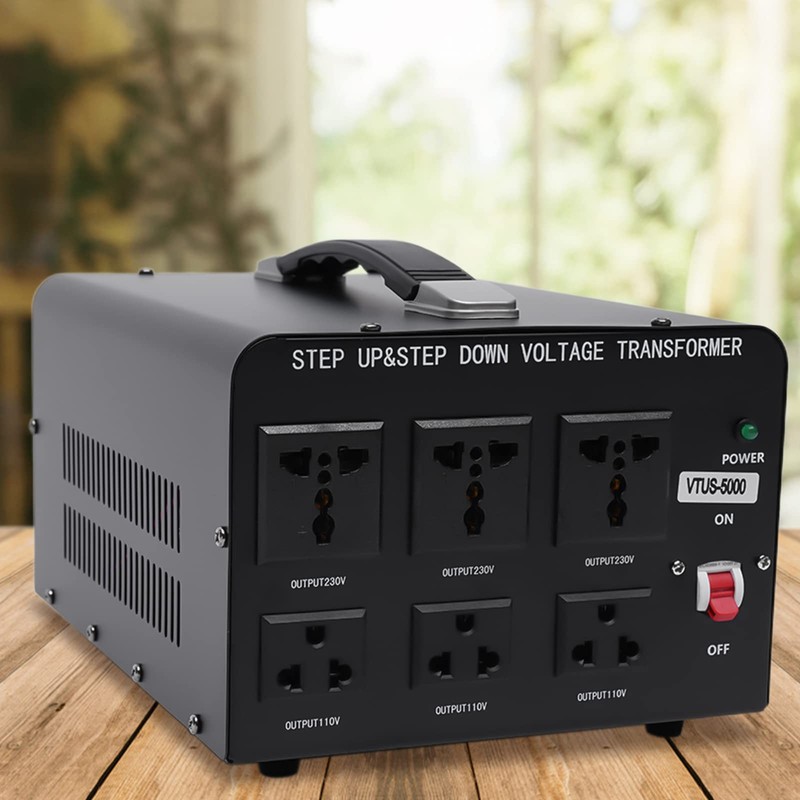 5000 Watt Voltage Converter Transformer, Heavy Duty Step Up/Down AC110V