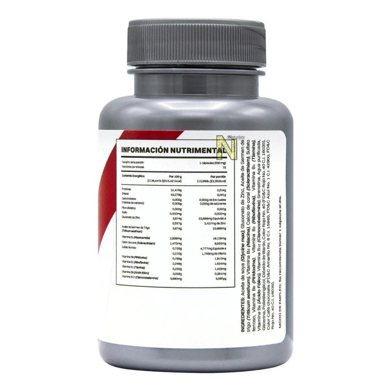 Complejo B (75 Cápsulas De 650 Mg C/u) Smart Vit