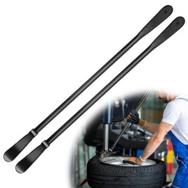 HTZSSON 2 PCS Tire Bar, Tire Spoon, Tire Mount and Demount Iron, Ideal for Auto/Truck Maintenance, Replaces Manual Tire Changers (30 inch + 38 inch)