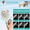 MIAOHUI High Pressure Rain Shower Head with 7 Settings Handheld