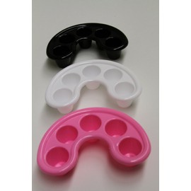 Beauticom Nail Soaking Tray **Acetone Proof** (Comes Packed in 3 Assorted Color, Black, White, & Pink)
