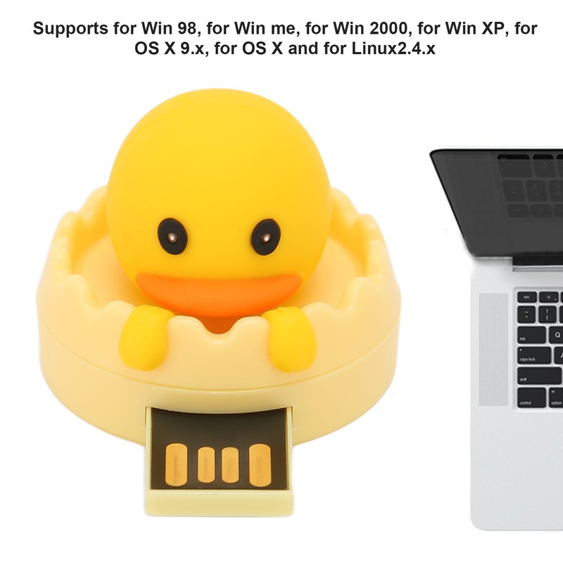 U DISK USB2.0 Interface Yellow Duck Cartoon Style Portable Electronic