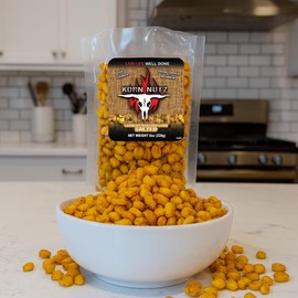 Irresistibly Crunchy Salted Corn Kernels – Deliciously Toasted & Salted Snack – Perfect for Game Day, Parties & Anytime Munching – Korn Nutz by Runnin’ Wild Foods – 1lb Total (2 x 8oz Bags)