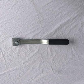 Kay Enterprises Cargo Trailer Weld on Door Handle Only Zinc Bar Latch .375" x 1.25" x 13.464"L w/Rubber Handle