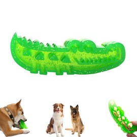 Slow Feed Chew and Fetch Crocodile, Dogs Slow Feeder Puzzle Toy, Alligator Treat Dispensing Dog Toys Keep Them Busy, Alligator Dog Chew Toy for Large, Medium & Small Dogs Teeth Cleaning (Small)