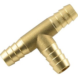 Fittingteile - T-Hose Connector Brass for Compressed Air Water Oil Hose Distributor (Design: A1 - Size: 13 mm)