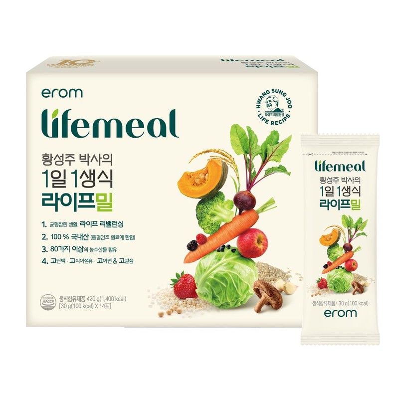 이롬 황성주 박사의 1일1생식 라이프밀, 420g, 1개 Dr. Hwang Seong-Ju's