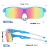 DUCO DK261 Children's Sunglasses, Baseball Sunglasses, Polarized Sunglasses, Sports, Ultra