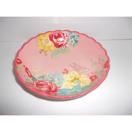 Pioneer The Pioneer Woman Fancy Flourish Round Stoneware Pasta Bowl, Pink