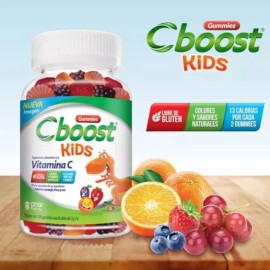 C-Boost - Gomitas Kids con Vitamina C – Suplemento alimenticio en formato gomitas sin gluten, con Vitamina C para niños – 180 Gomitas/Pack, 2 g c/u
