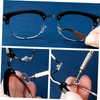 ORFOFE Eyeglass Repair Kit 100pcs Precision Screwdriver Metal Material Non-skid