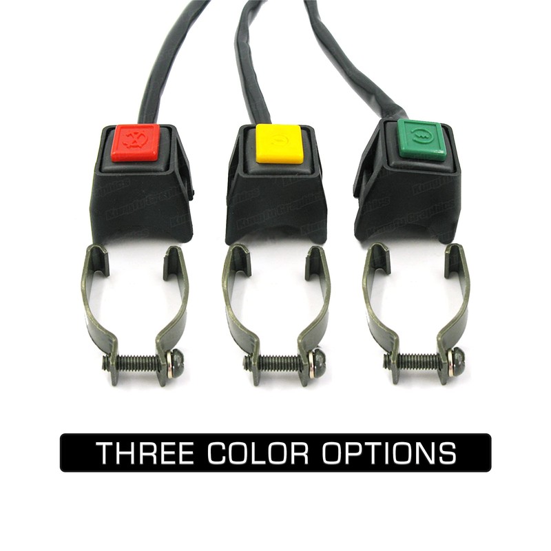 Interruptor de arranque del motor del manubrio universal para motocicleta,