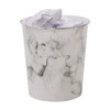 JVL Small Marble Waste Paper Bin, Set of 2