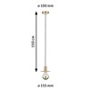 Paulmann 79755 Neordic Stian Pendant Light Max. 60 Watt Brushed