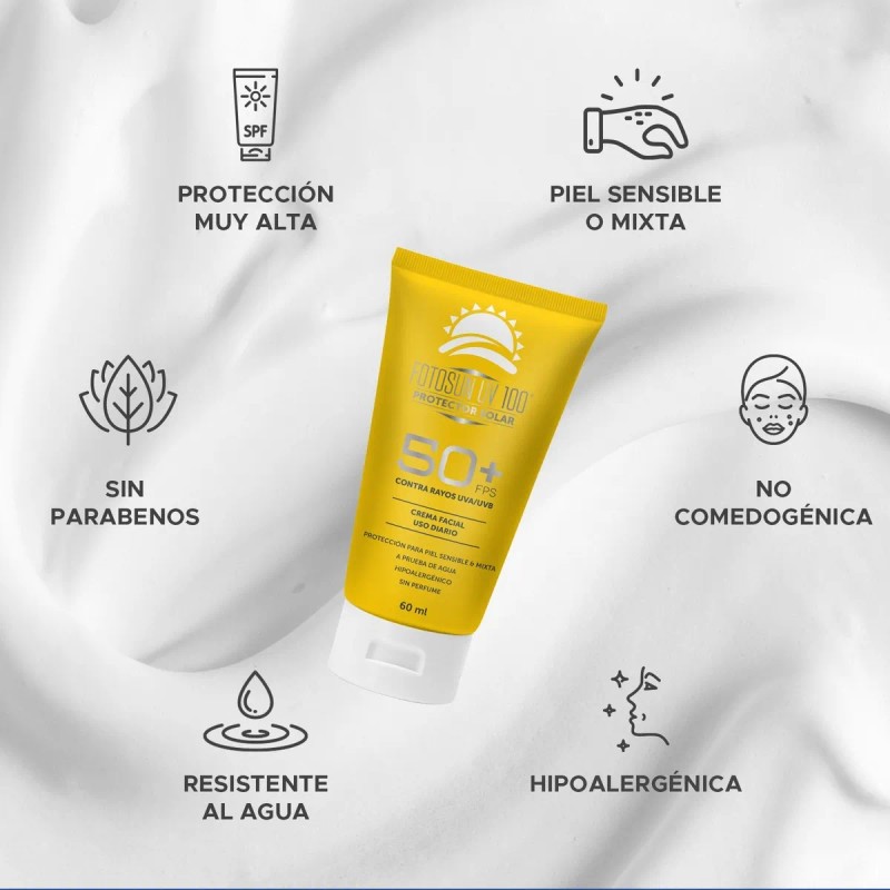 Fotosun® Uv 100 Protector Solar Uso Diario Fps50+ 60ml