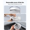 Portable Clip-on Fan 10000mAh Rechargeable Battery Powered – 3-Speed Quiet