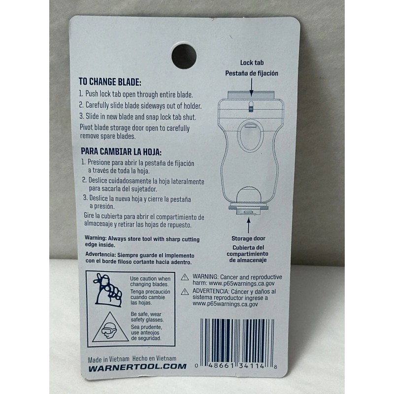 Warner New WARNER Glass & Paint Razor Scraper Includes 2