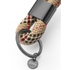 Dinalu Key Pendant Made of Sailing Rope with Black Metal,