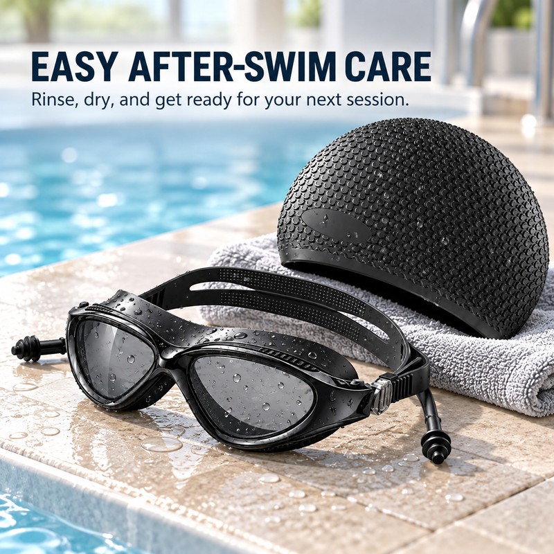 Swimming Goggles for Adults – Anti-Fog UV Protection Lenses with
