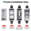 HCOVTXR 30 Amp Solar Panel Disconnect Switch,Miniature Circuit Breaker 550V