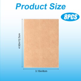 Lyreh 8stk Abdeckpflaster Tattoo, 12,5x8cm Vliesstoffe Wasserdicht Atmungsaktive Schweißfester Unsichtbar Ultradünn Hautfarben Tattoo Cover Up Aufkleber zum Abdecken von Narben und Muttermalen